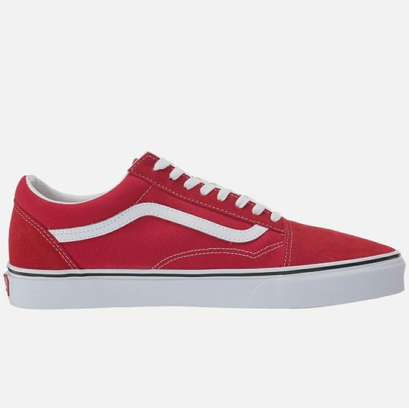 Vans Old Skool Unisex racing red True White size 5.5 women's - Picture 5 of 8